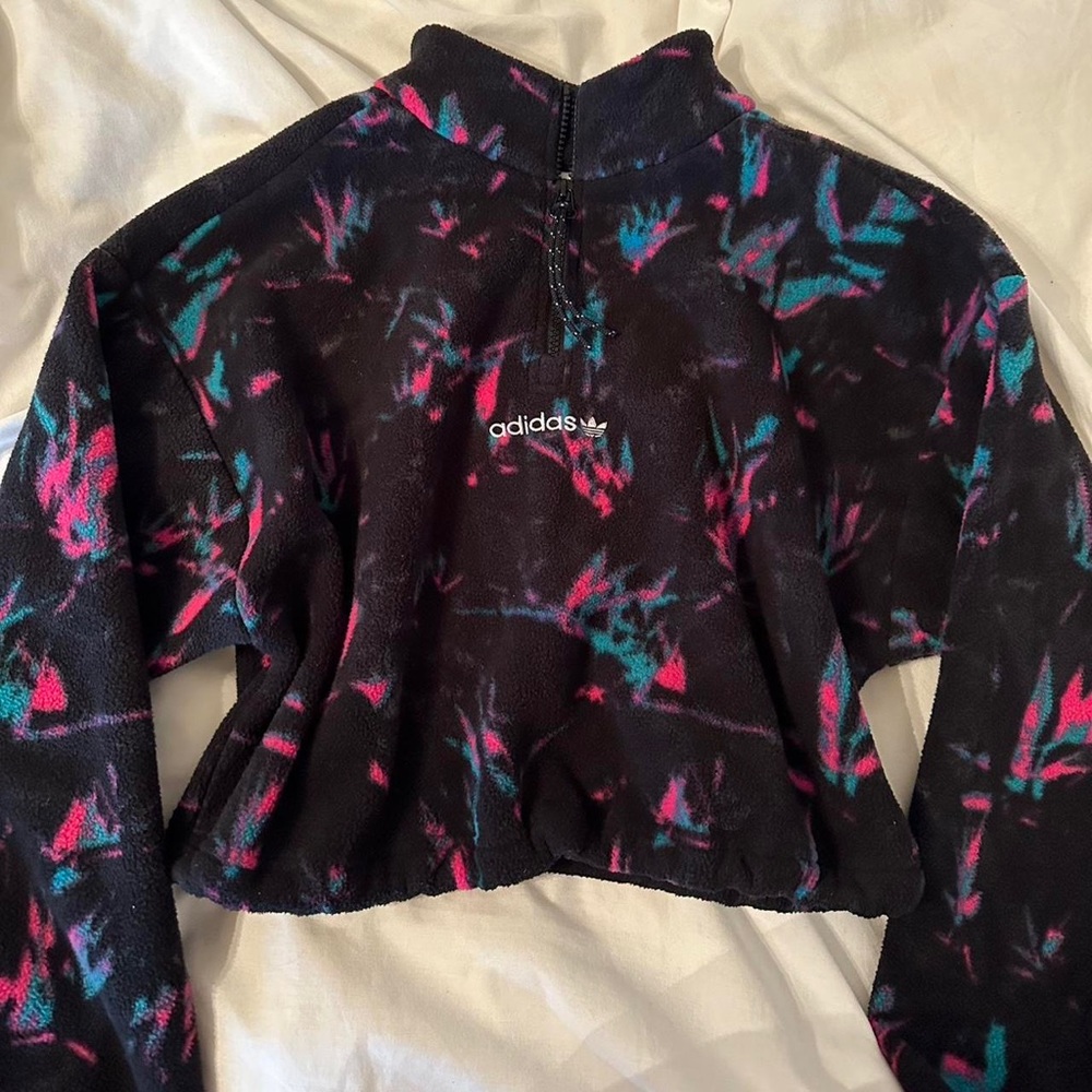 Vintage 80’s adidas cropped pull over